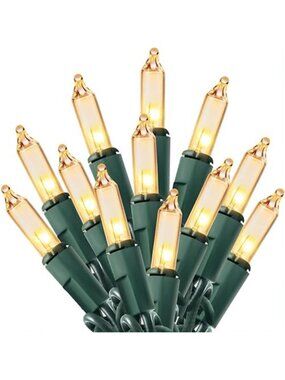 Christmas String Lights 100 White Mini Lights Indoor Outdoor Holiday Decor